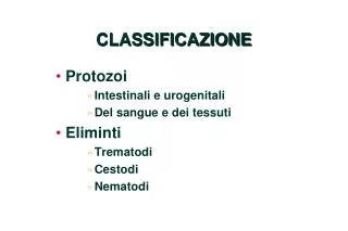 classificazione