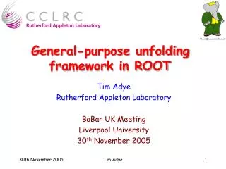 General-purpose unfolding framework in ROOT