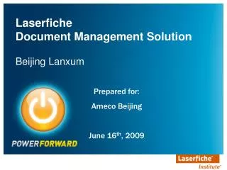 Laserfiche Document Management Solution Beijing Lanxum
