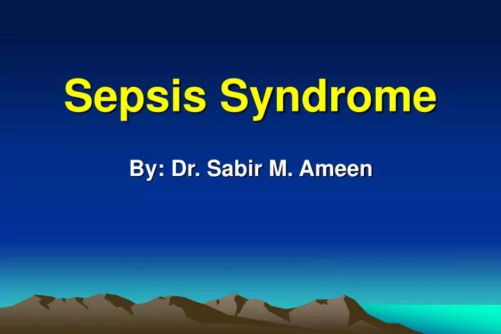 sepsis syndrome