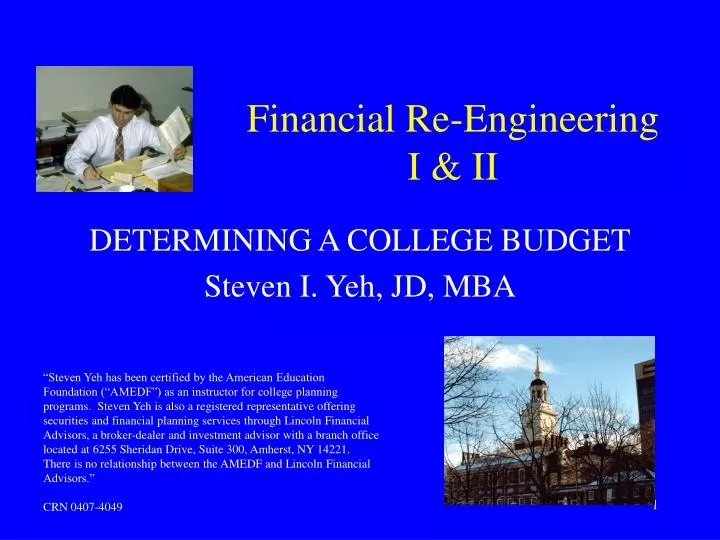 financial re engineering i ii