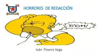 horrores de redacci n