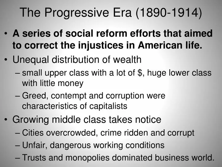 the progressive era 1890 1914