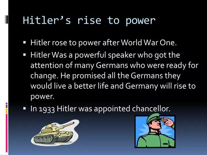 hitler s rise to power