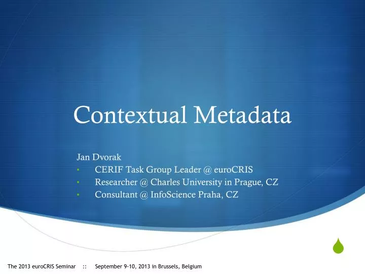contextual metadata