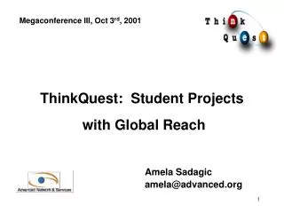 ThinkQuest: Student Projects with Global Reach