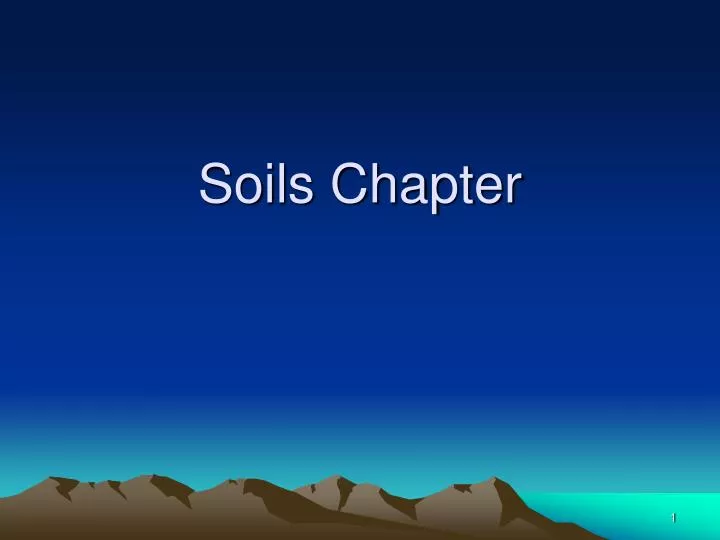 soils chapter