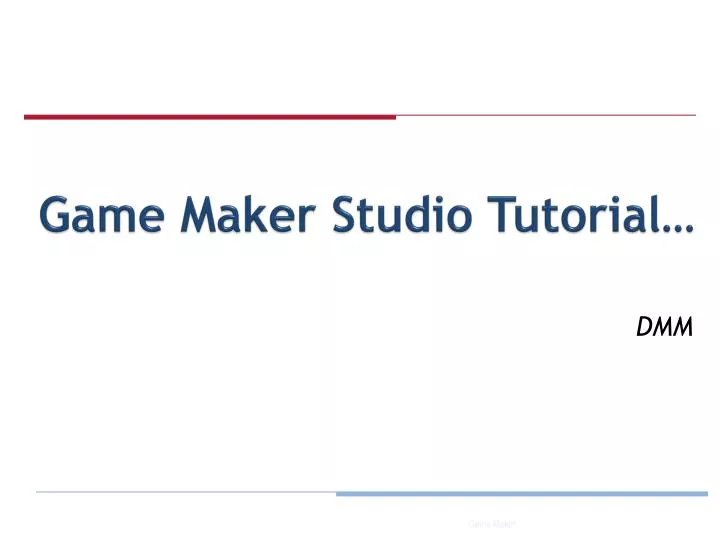 game maker studio tutorial