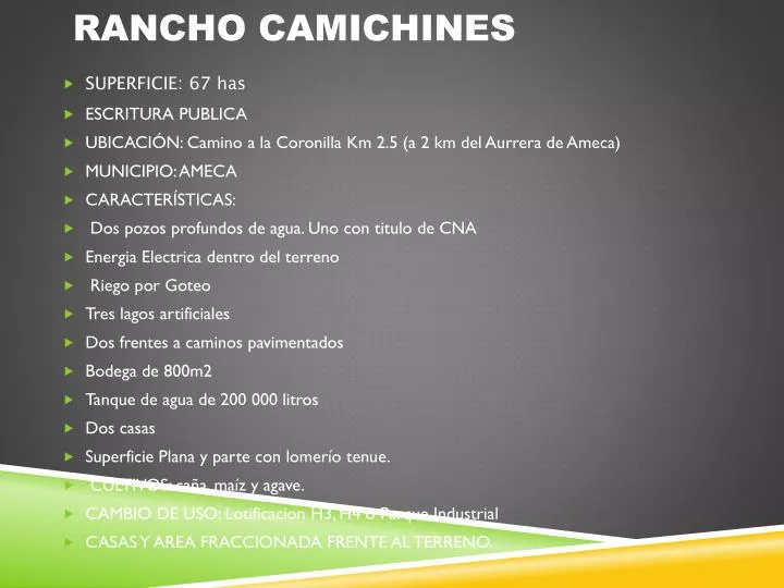 rancho camichines