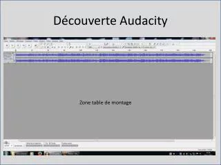 d couverte audacity