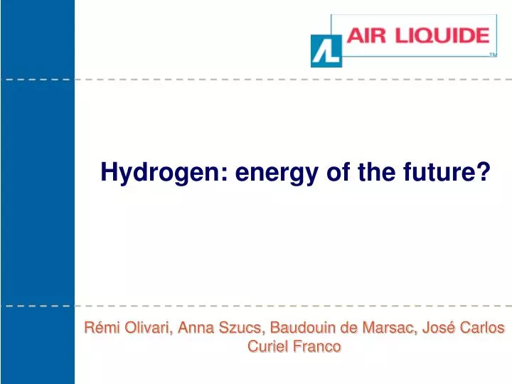 hydrogen energy of the future