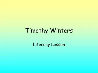 Timothy Winters