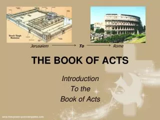 THE BOOK OF ACTS