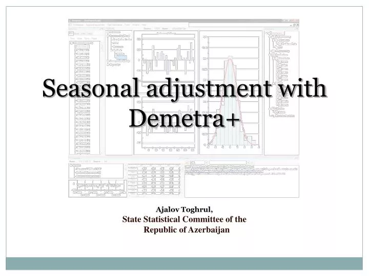 seasonal adjustment with demetra