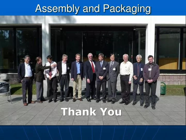 assembly and packaging 13 participants taiwan and korea not represented