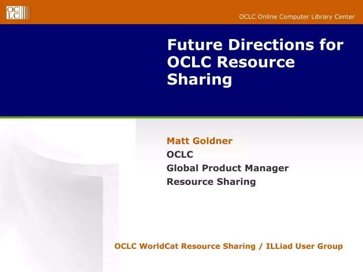 future directions for oclc resource sharing