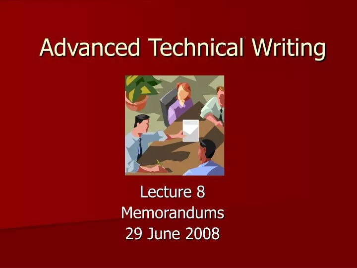 advanced technical writing