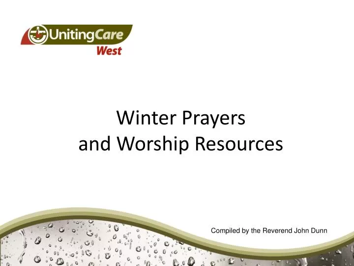 winter prayers and worship resources