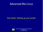 Advanced Bio-Linux - slide 1