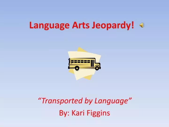 language arts jeopardy