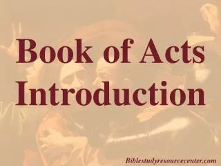 Book of Acts Introduction