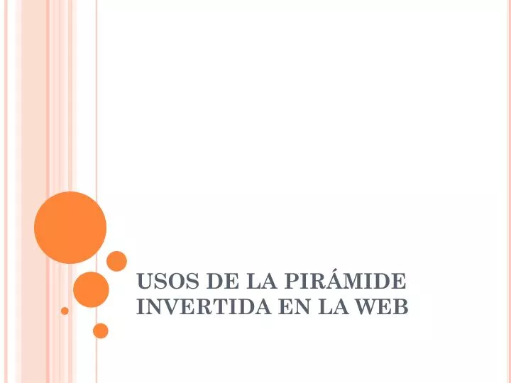 usos de la pir mide invertida en la web