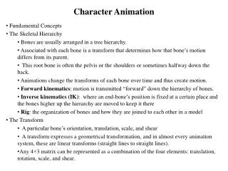 Character Animation