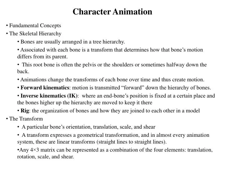 character animation