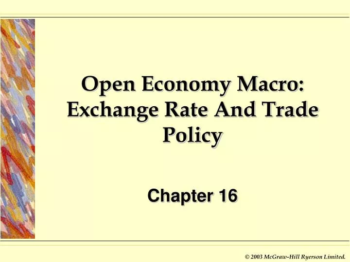 open economy macro exchange rate and trade policy