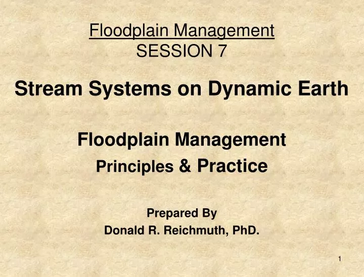 floodplain management session 7