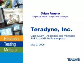 Teradyne, Inc.