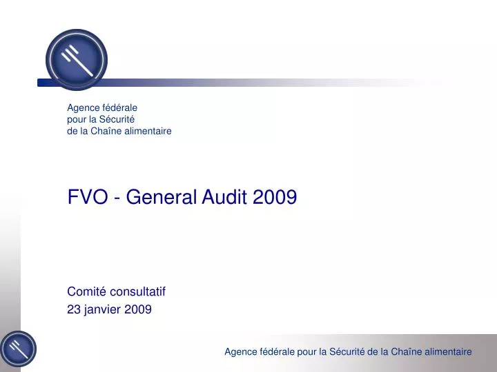 fvo general audit 2009