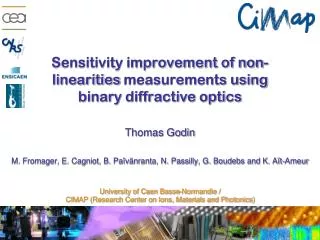 Sensitivity improvement of non- linearities measurements using binary diffractive optics