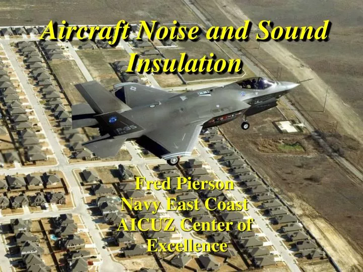 aircraft noise and sound insulation