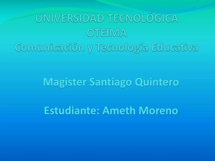 universidad tecnol gica oteima comunicaci n y tecnolog a educativa