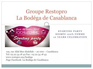 groupe restopro la bod ga de casablanca