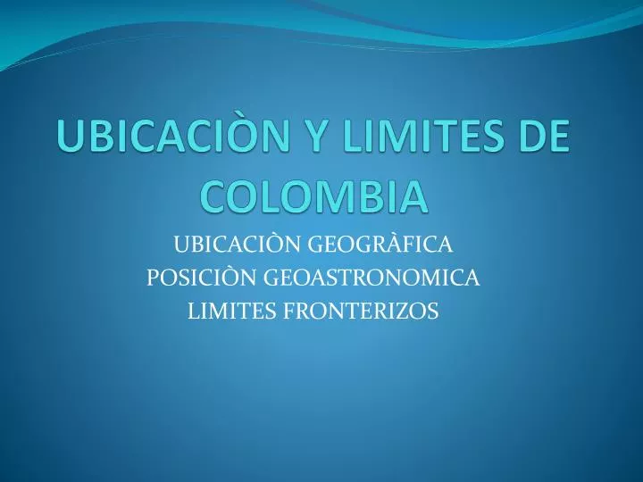 ubicaci n y limites de colombia
