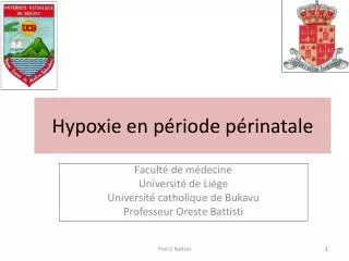 hypoxie en p riode p rinatale