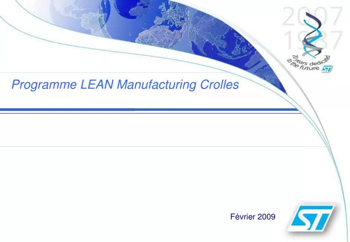 programme lean manufacturing crolles