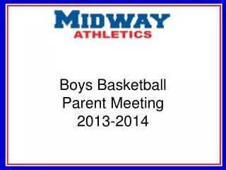 Boys Basketball Parent Meeting 2013-2014