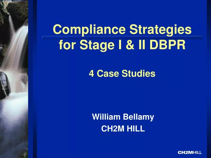 compliance strategies for stage i ii dbpr 4 case studies