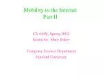 Enhancing Mobile Internet Mobility Through TCP-Level Approaches - slide 1