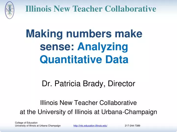 making numbers make sense analyzing quantitative data