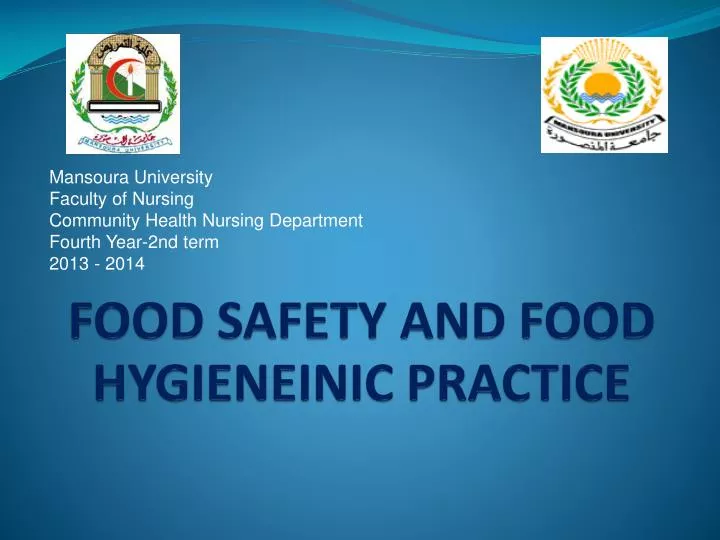 food safety and food hygieneinic practice