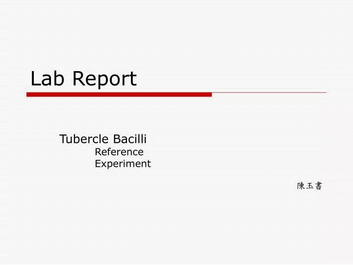 lab report