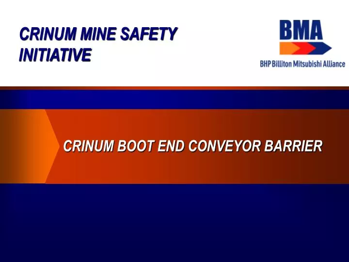 crinum mine safety initiative