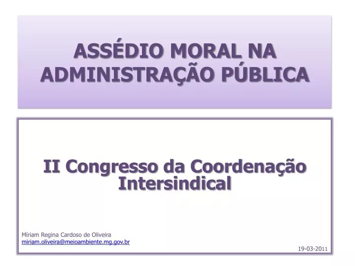 ass dio moral na administra o p blica