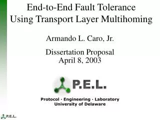 End-to-End Fault Tolerance Using Transport Layer Multihoming