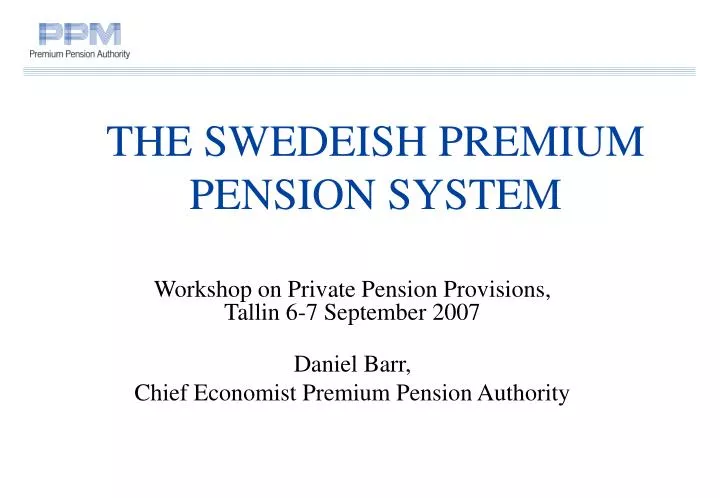 the swedeish premium pension system