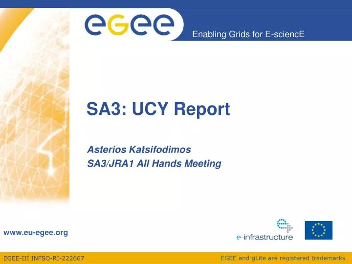 sa3 ucy report